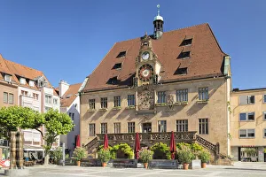 Marktplatz Prints: Townhall at the marketplace, Heilbronn, Baden Wurttemberg, Germany