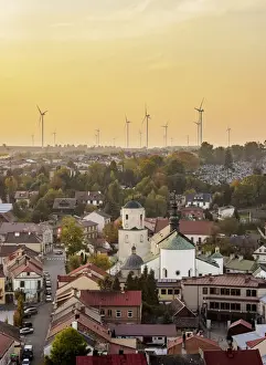 Wind Power Prints: Townscape with the Roman Catholic Church of Of the Assumption of the Blessed Virgin Mary