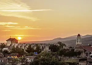 Townscape with Santisima Trinidad Cathedral and San Francisco Convent Church Tower