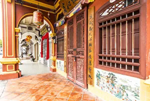 Traditional 19th century shophouse, George Town, Penang Island, Malaysia