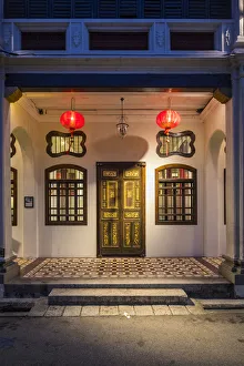 Traditional 19th century shophouse, George Town, Penang Island, Malaysia