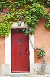 Doorways Prints: Traditional architecture in Roussillon, Provence, France