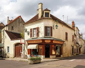 Bakery Prints: Traditional bakery in Ancy-le-Franc, Yonne, France