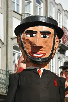 Masks Prints: Traditional big-headed masks of Minho at the historical centre of Viana do Castelo
