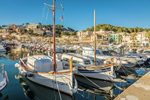 South Prints: Traditional boats (llauets) in the harbor of Port de Soller