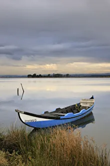 Traditional boats in the Ria de Aveiro, Beira Litoral, Portugal