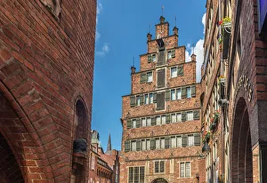 Traditional brick houses in Boettcherstrasse, Bremen, Germany