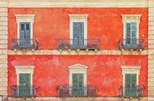 Upper Town Prints: Traditional building, Ragusa, Ragusa province, Sicily, Italy