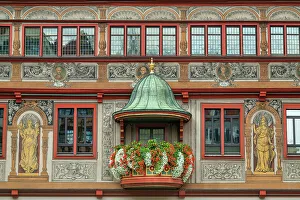 Tubingen Prints: Traditional Building, Tubingen, Baden-Wurttemberg, Germany