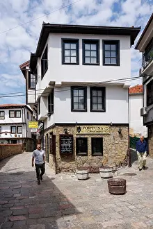 Macedonia Prints: Traditional buildings, Ohrid, North Macedonia