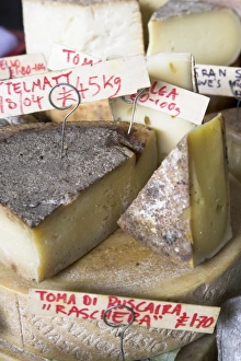 Traditional cheese for sale in Borough Market