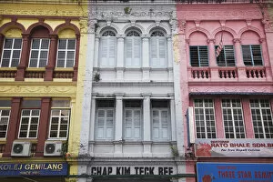 Traditional Chinese shophouses, Chinatown, Kuala Lumpur, Malaysia