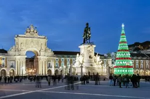 Festivity Gallery: The traditional Christmas tree at Terreiro do Paco, the historic centre of Lisbon