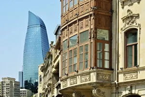 Images Dated 28th August 2018: Traditional and contemporary architecture in Baku