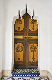 Images Dated 2nd July 2014: Traditional door. The Bahia Palace was built in the late 19th century and it was