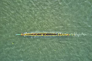 Images Dated 19th January 2021: Traditional dragon boat race in the river, Daudkandi, Comilla, Bangladesh