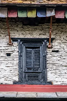 Farmhouse Prints: Traditional farmhouse, Ghandruk village, Annapurna Region, Gandaki Province, Nepal