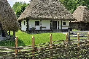 Traditional farmhouse of Romania. ASTRA Museum of Traditional Folk Civilization, an