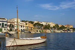 Balearic Prints: Traditional fishing boats in Portocolom, Majorca, Balearic Islands, Spain