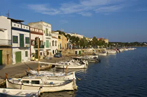 Traditional fishing boats in Portocolom, Majorca, Balearic Islands, Spain