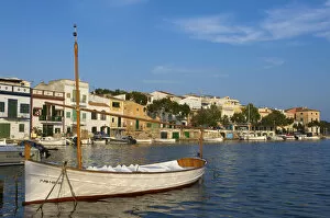 Traditional fishing boats in Portocolom, Majorca, Balearic Islands, Spain