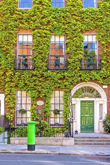 Historic Building Prints: Traditional Georgian House with Irish Letterbox, Dublin, Ireland