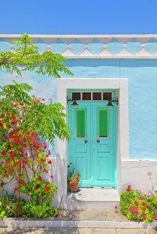 Folegandros Prints: Traditional Greek House, Ano Meria village, Folegandros Island, Cyclades Islands, Greece
