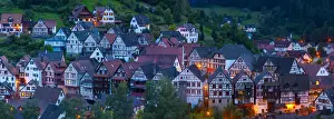 Traditional Half Timbered buildings in Schiltachs Medieval Altstad (Old Town)