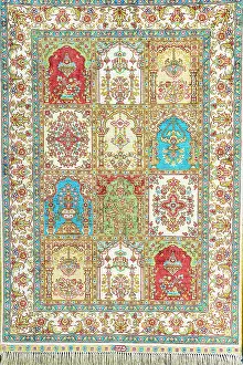 Craft Prints: Traditional handmade Turkish carpet