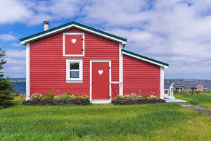 Newfoundland Prints: Traditional home along the rugged shores of Newfoundland, Canada