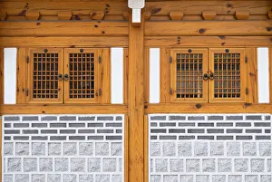 Traditional house in Bukchon Hanok village, Seoul, South Korea
