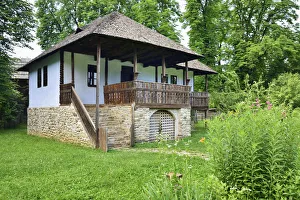 Walachia Prints: Traditional house from the Carpathian region
