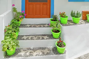 Chora Prints: Traditional house entrance, Mandraki, Nisyros Island, Dodecanese Islands, Greece