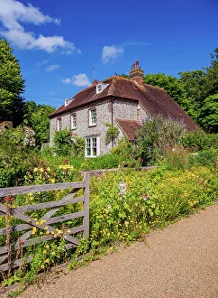 National Trail Prints: Traditional House, Litlington, Wealden District, East Sussex, England, United Kingdom
