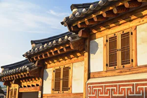 Traditional houses in Bukchon Hanok village, Seoul, South Korea