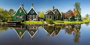 Canal Prints: Traditional Houses, Zaanse Schans, Holland, Netherlands