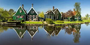 Color Collection: Traditional Houses, Zaanse Schans, Holland, Netherlands