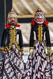 Images Dated 13th September 2018: Traditional Indonesian Wayang Golek puppets, Kraton palace, Yogyakarta, Java, Indonesia