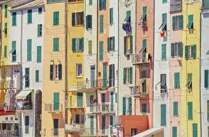 Images Dated 20th January 2020: Traditional Ligurian houses facade, Portovenere, La Spezia district, Liguria, Italy