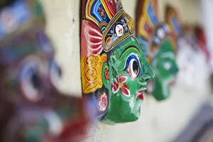 Images Dated 16th May 2013: Traditional mask, Kathmandu, Nepal