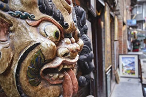 Images Dated 16th May 2013: Traditional mask, Patan (UNESCO World Heritage Site), Kathmandu, Nepal