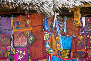 Textile Prints: Traditional Molas. San Blas islands, Comarca Guna Yala, Panama, Central America