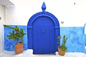 Images Dated 16th April 2015: Traditional Moroccan Decorative Door, Rabat, Morocco, North Africa