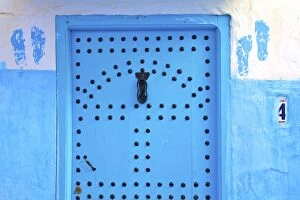Morocco Collection: Traditional Moroccan Decorative Door, Rabat, Morocco, North Africa