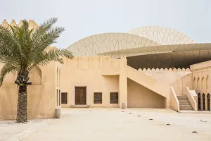 Traditional palace at the National Museum of Qatar, Doha, Qatar