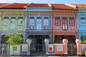 Images Dated 13th September 2023: Traditional Peranakan shophouses, Katong, Singapore