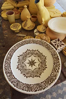 Hand Made Prints: Traditional pottery from Tamegroute, painted with henna. Zagora region, Morocco