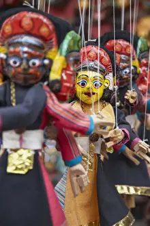 Traditional puppets, Bhaktapur (UNESCO World Heritage Site), Kathmandu Valley, Nepal