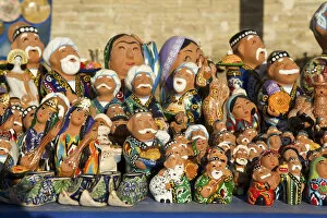 Images Dated 20th April 2015: Traditional puppets, souvenirs, Chiva, Uzbekistan