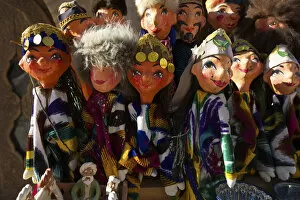 Traditional puppets, souvenirs, Khiva, Uzbekistan